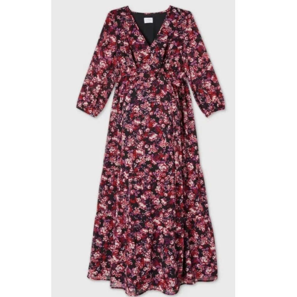 Isabel Maternity by Ingrid & Isabel Floral Chiffon Dress